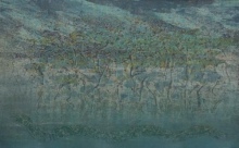 Romualdas Čarna
PAGONIŠKAS RYTAS, 1995, spalvotas, mišri technika, 57x90.