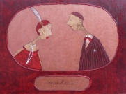 Rolana Čečkauskaitė 
Meilė, 2009, medis, akrilas aliejus,lakas, 60x50