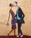 Rolana Čečkauskaitė 
Tango, 2006, kartonas, akrilas, aliejus, lakas, 80x60