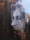 Ciklas-27klubas. Kurt Cobain. Kartono plokštė, akrilas, aliejus. 122.5x91.5cm. 2014m.