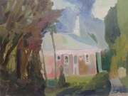 Ugionių Šv Mergelės Marijos ėmimo į dangų bažnyčia 2015  dr.al. 60x80 cm.