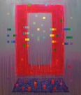 Vartai. 2019-20 m. Drobė, akrilas, aliejus. 140x120 cm
