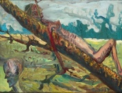 Vygantas Paukštė
Pasviręs medis, 2009, drobė aliejus, 100x130