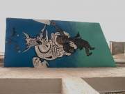 Arūnas Uogintas, Grafitis Anapilin išėjusiems. Menininkui E. Juchnevičiui. Šiauliai, Vilniaus g., 2016
