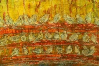 Liudmila Vėgėlienė
Pasičirškėjimas, 2007, monotipija, mišri technika, 70x90