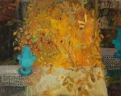 Loreta Zdanavičienė Geltonas miestas, 2014, drobė, aliejus, 73x92 cm.